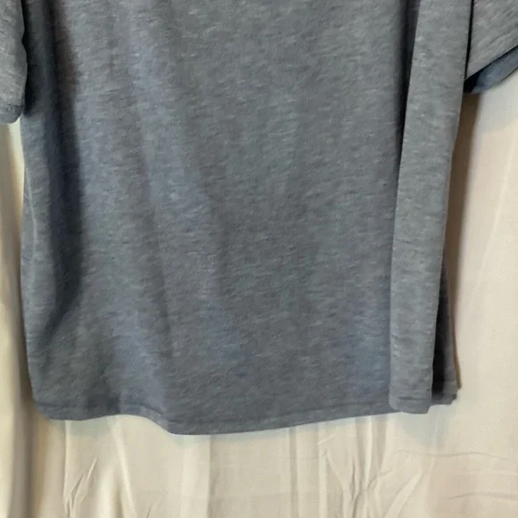 Sew in Love Women’s Short Sleeve V-Neck Denim Blue Size Large w/front pocket - Picture 11 of 12